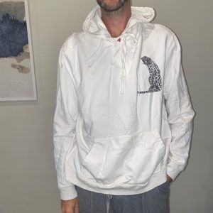All saints white hoodie